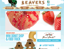 Tablet Screenshot of beaversdonuts.com